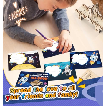 STEM Valentine Cards Kit for Kids - Fun Educational Projects