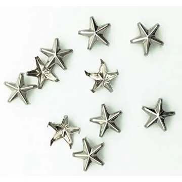 100pcs Star DIY Leathercraft Metal Studs for Custom Style