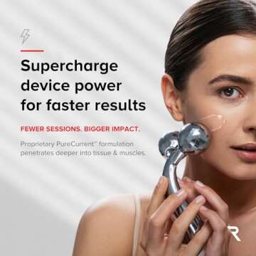 Microcurrent Conductive Gel, 8.45 fl oz - Long-Lasting, Non-Greasy, Hypoallergenic - Supercharge You...