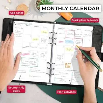Clever Fox Weekly Planner Binder – Goal Setting Planner for Time Management & Weekly Tasks – Work & Life Organizer with To Do List & Habit Tracker – Undated, 7″ x 9″ Hardcover (Black)