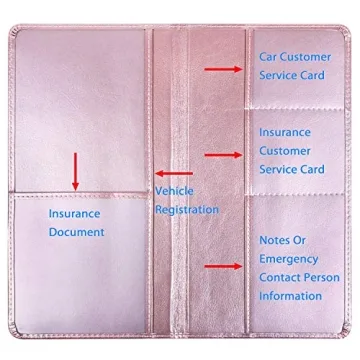 Wisdompro Premium Car Document Holder For Vehicle Essentials