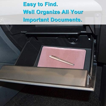 Wisdompro Premium Car Document Holder For Vehicle Essentials