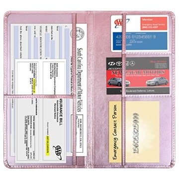 Wisdompro Premium Car Document Holder For Vehicle Essentials