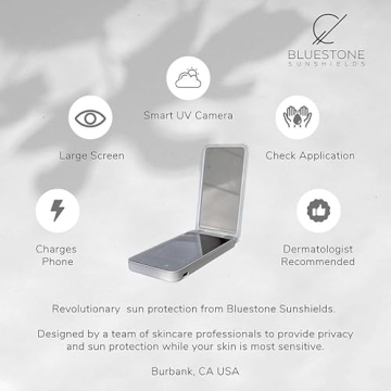 Bluestone Sunshield UV Makeup Mirror for Skin Safety