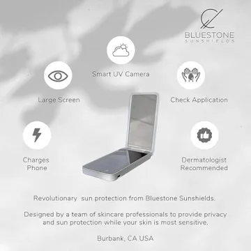 Bluestone Sunshield UV Makeup Mirror for Skin Safety