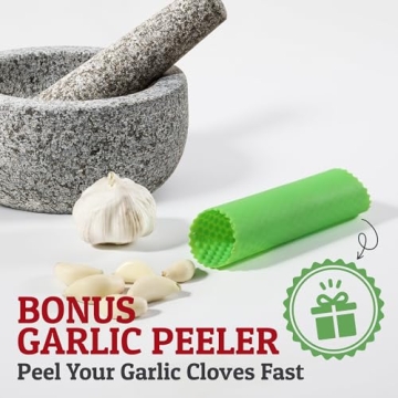 Heavy Duty Extra Large Mortar and Pestle Set for Fresh Flavors
