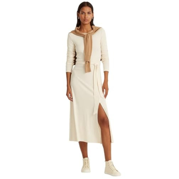Lauren Ralph Lauren Ribbed Long-Sleeve Dress - Stylish Winter Essential
