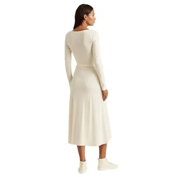 Lauren Ralph Lauren Ribbed Long-Sleeve Dress - Stylish Winter Essential