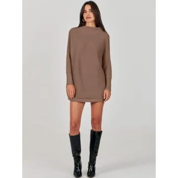 Shop ANRABESS Women Oversized Turtleneck Sweater