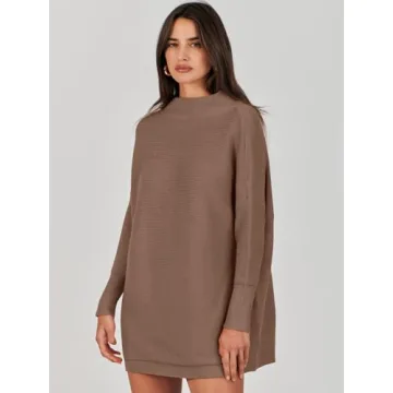 Shop ANRABESS Women Oversized Turtleneck Sweater