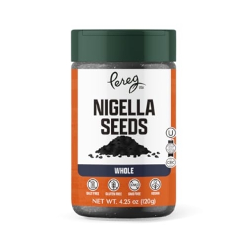 Pereg Nigella Black Cumin Seeds (4.5 Oz) - Ideal for Seasoning Vegetables & Eggs - Non-GMO & All Nat...