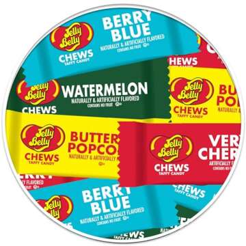 Jelly Belly Chews Taffy Candy 3 Pound Bulk Chews