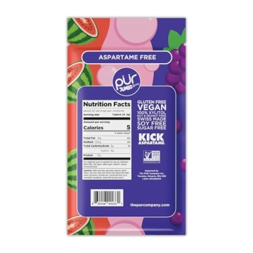 Aspartame Free PUR Jumbo Chewing Gum 20 Pieces