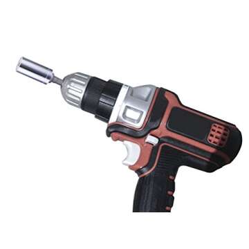 Socket Bit Hex Shank Adapter Drill Nut Driver Power Extension Bar 3pc Set 1/4" 3/8" 1/2" for Automotive,DYI and Home Repair Tool Kits by Bastex