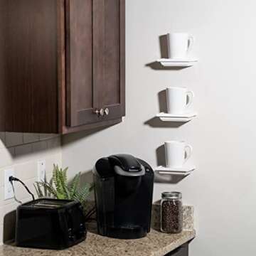 Ninefold Design ​​Small Shelves Set of 3 | 6 in x 4 in | Decorative Mini Shelves| Wall Mounted S...