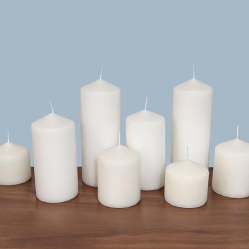 Stonebriar 80 Hour Long Burning Unscented Pillar Candles