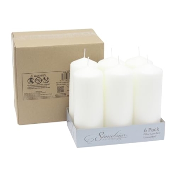 Stonebriar 80 Hour Long Burning Unscented Pillar Candles