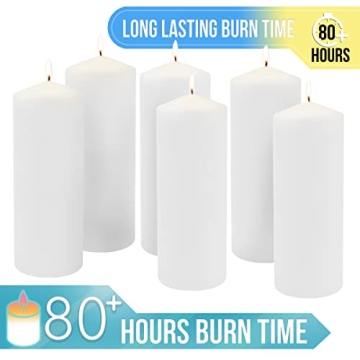 Stonebriar 80 Hour Long Burning Unscented Pillar Candles