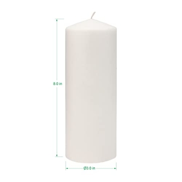 Stonebriar 80 Hour Long Burning Unscented Pillar Candles