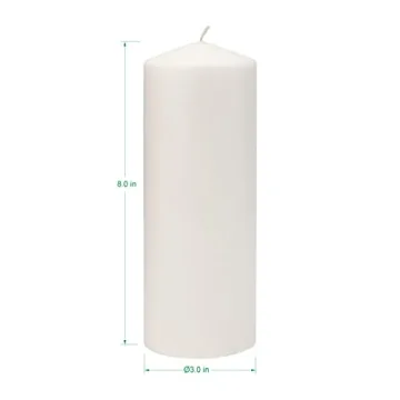 Stonebriar 80 Hour Long Burning Unscented Pillar Candles