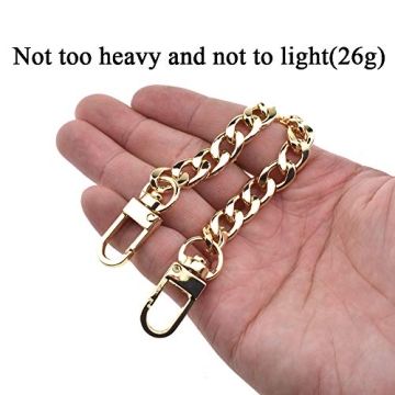 Gold Purse Chain Strap 7.9 Inches Comfortable Stylish Upgrade