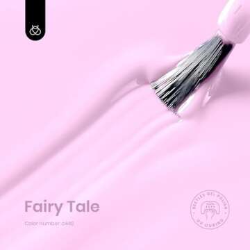 Beetles Pink Gel Nail Polish- 1 Pcs 15ml Pastel Pink Gel Polish Nail Art Baby Pink Color Gel Nail De...