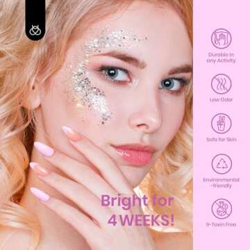 Beetles Pink Gel Nail Polish- 1 Pcs 15ml Pastel Pink Gel Polish Nail Art Baby Pink Color Gel Nail Design Decoration Manicure Salon DIY Soak Off Home Uv Nail Lamp Needed Valentines Pink Nails