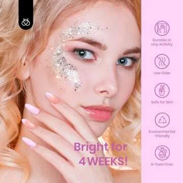 Beetles Pink Gel Nail Polish- 1 Pcs 15ml Pastel Pink Gel Polish Nail Art Baby Pink Color Gel Nail Design Decoration Manicure Salon DIY Soak Off Home Uv Nail Lamp Needed Valentines Pink Nails