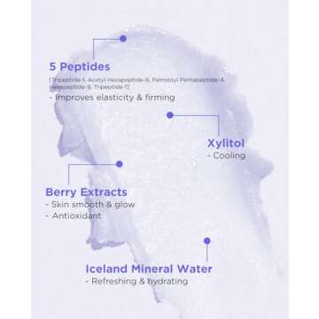 THESAEM Iceland Hydrating Peptide Eye Stick 0.24oz - Elasticity, Cooling, Moisturizing Eye Balm for Loose Skin – Under Eye Treatment - Balm to Smooth Skin Texture - Daisy Flower Scent