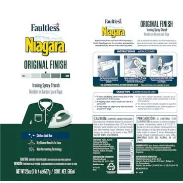 Niagara Original Spray Starch - Non-Flaky & Eco-Friendly