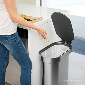 Simplehuman 12 Gallon Slim Step Trash Can for Small Spaces