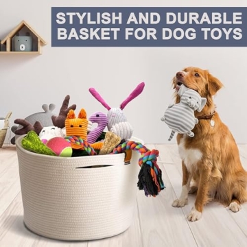 Large Cotton Rope Storage Basket for Home Organization