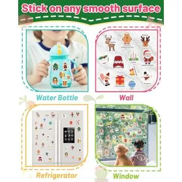 Reusable Christmas Sticker Books for Kids - Fun & Learning