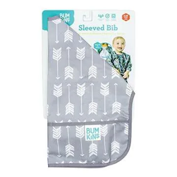 Bumkins Sleeved Bib for Mess-Free Toddler Feeding