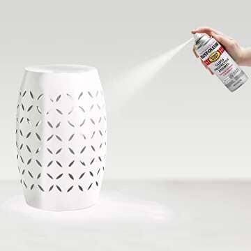 Rust-Oleum 250702 Stops Rust Spray Paint, 12 oz, Gloss Pure White