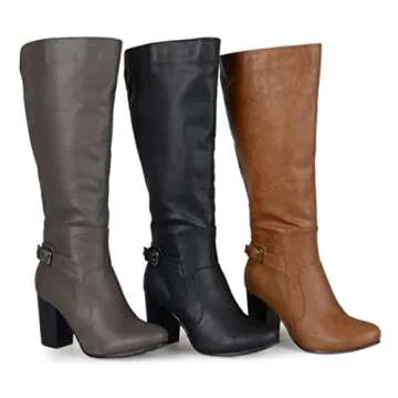 Journee Collection Women's Wide Calf Knee High Boots