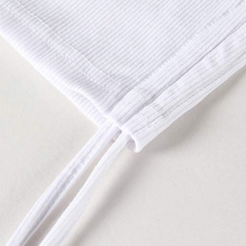 Artfish Women's Adjustable Ribbed Crop Tank Top