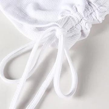 Artfish Women's Adjustable Ribbed Crop Tank Top