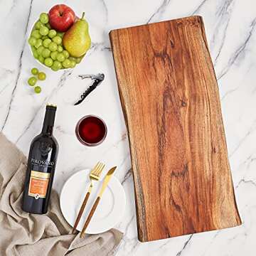 Extra Large Charcuterie Board - Live Edge Charcuterie Board - Cheese Board - Serving Board - Perfect for Parties and Gathering - Housewarming gift