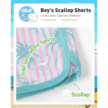 SURF CUZ Boys Swim Trunks with UPF 50+ Protection