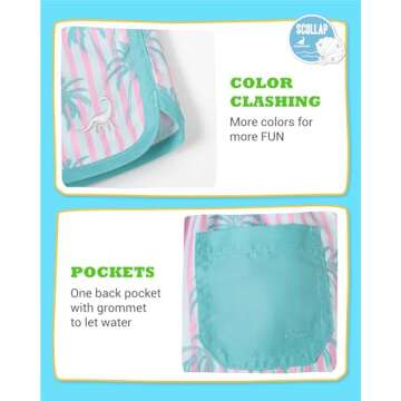 SURF CUZ Boys Swim Trunks with UPF 50+ Protection