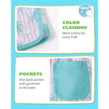 SURF CUZ Boys Swim Trunks with UPF 50+ Protection