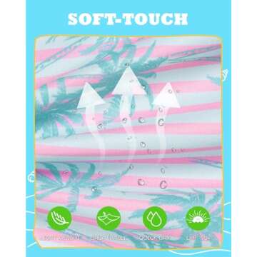 SURF CUZ Boys Swim Trunks with UPF 50+ Protection