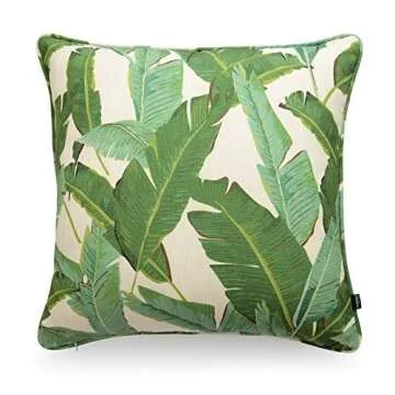 Hofdeco Tropical Pillow Cover Soft Faux Linen 20x20