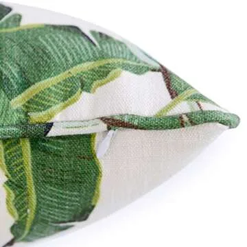 Hofdeco Tropical Pillow Cover Soft Faux Linen 20x20