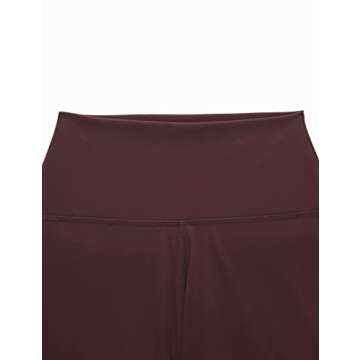 CRZ YOGA Women's High Waist Biker Shorts 6'' - Dark Russet