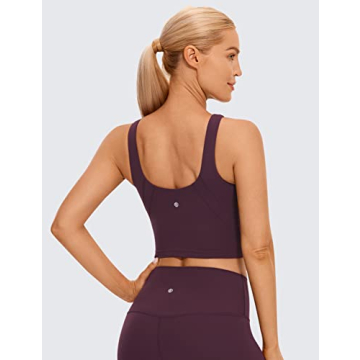 CRZ YOGA Butterluxe High Neck Sports Bra for Women