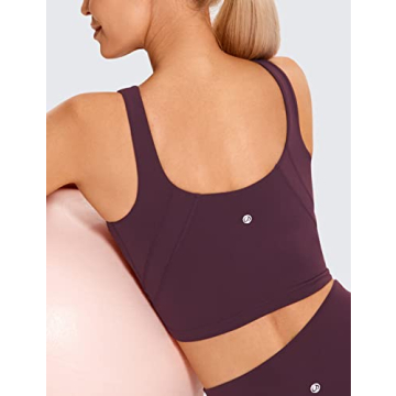 CRZ YOGA Butterluxe High Neck Sports Bra for Women