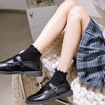 Chic and Comfortable Mcool Mary Ruffle Socks for Women