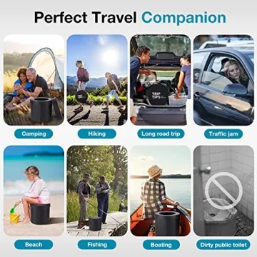 Portable Folding Toilet for Travel Camping and Emergencies